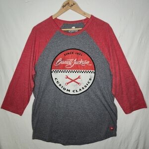 Sportiqe Men's Baseball Style Barrett-Jackson Tee Shirt Size Large